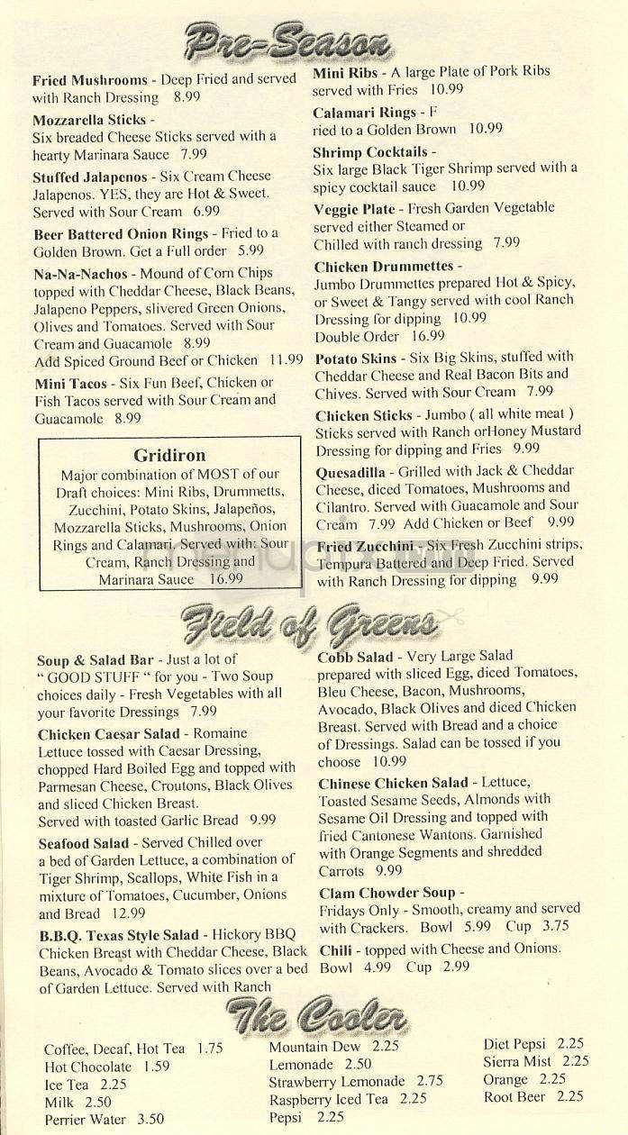 Stick & Stein Eatery - El Segundo, CA menu_pic