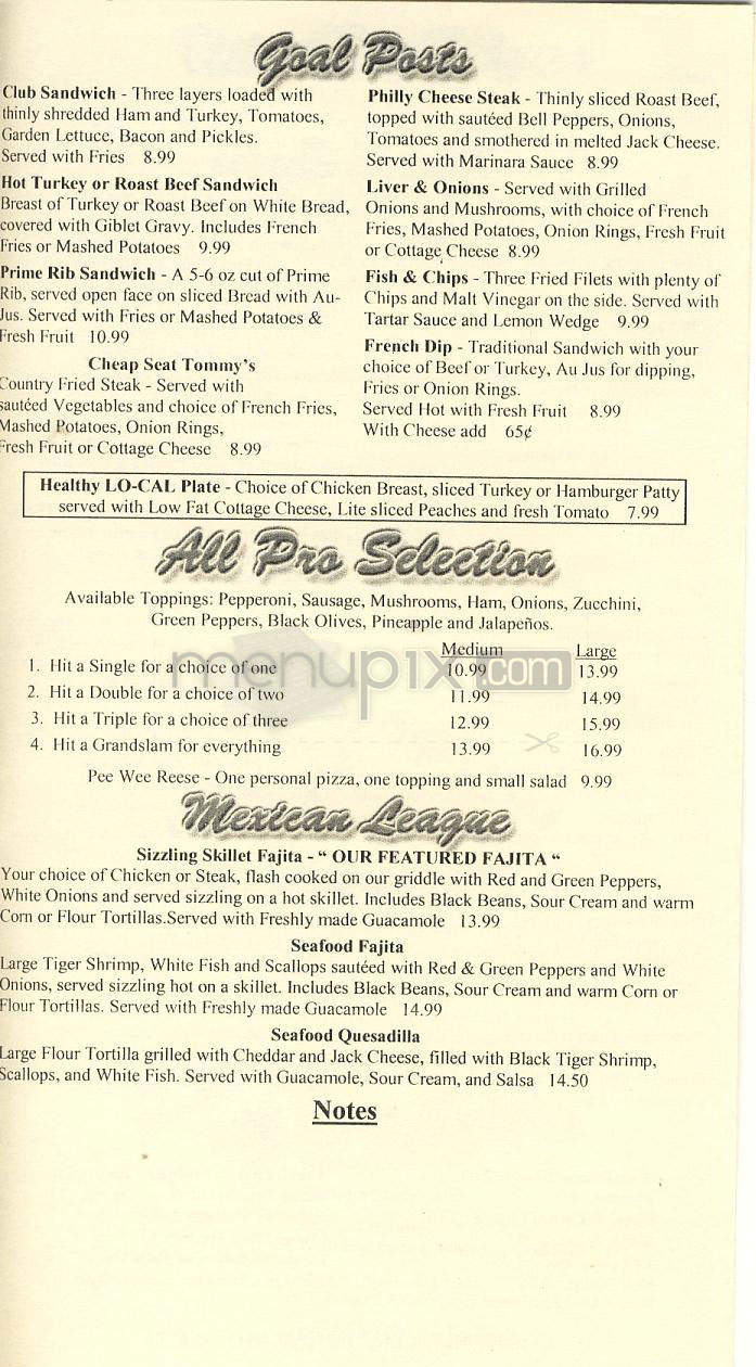 Stick & Stein Eatery - El Segundo, CA menu_pic