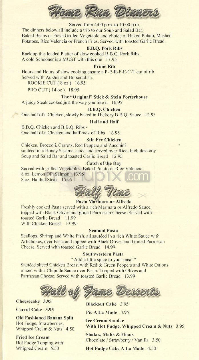 Stick & Stein Eatery - El Segundo, CA menu_pic