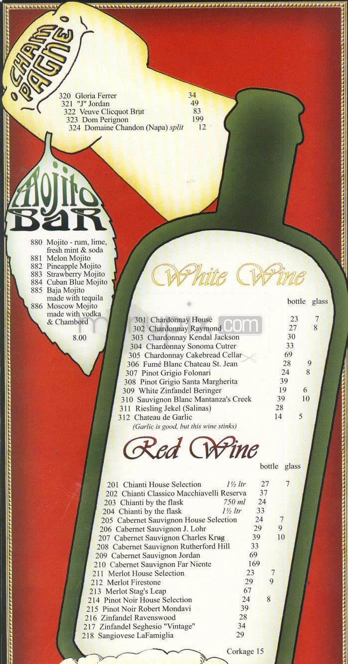 Stinking Rose - Beverly Hills, CA menu_pic
