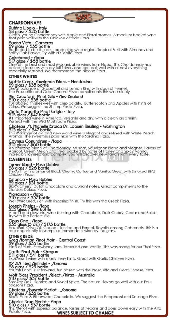 Stone Fire Pizza Co. - West Hollywood, CA menu_pic