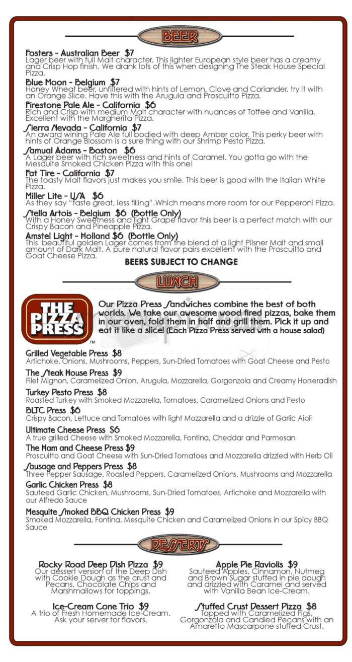 Stone Fire Pizza Co. - West Hollywood, CA menu_pic