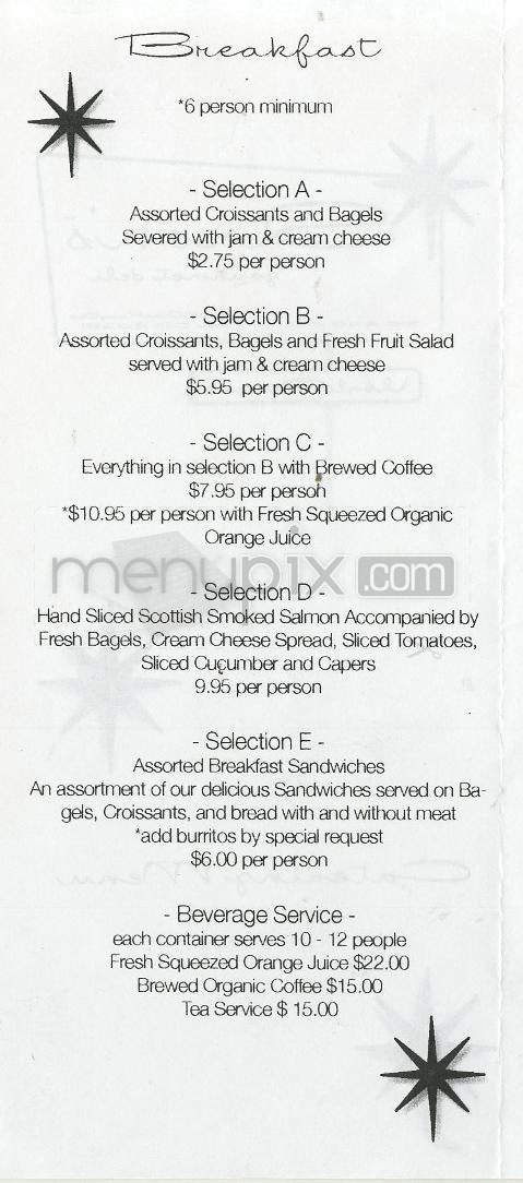 Stroh's Gourmet - Venice, CA menu_pic