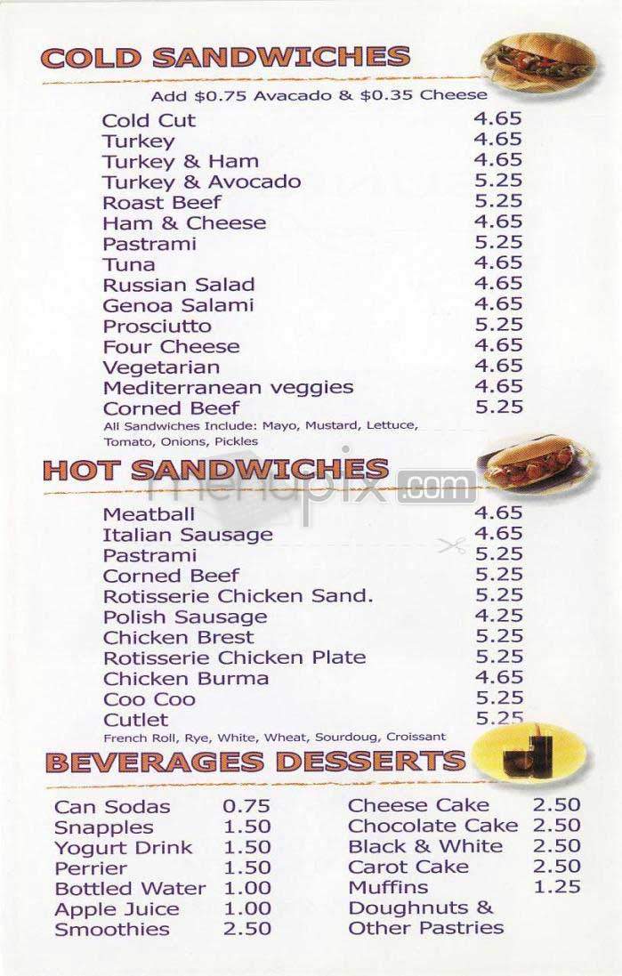Sunrise Cafe - Los Angeles, CA menu_pic