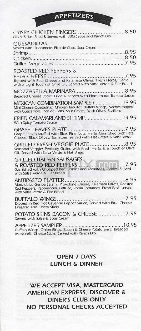 Sunset Bar & Grill - Santa Monica, CA menu_pic
