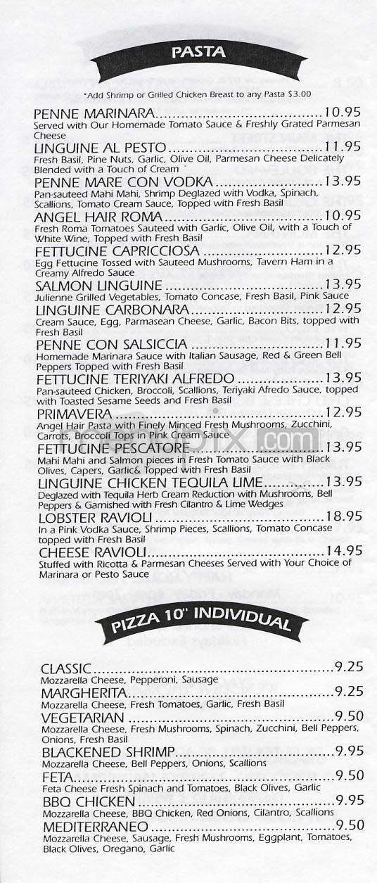 Sunset Bar & Grill - Santa Monica, CA menu_pic