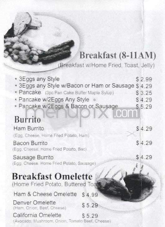 Sunset Grill & Deli - Los Angeles, CA menu_pic