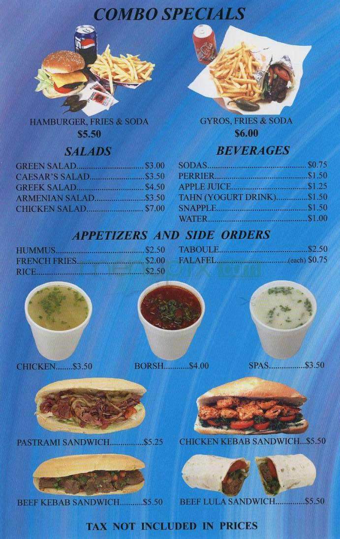 Super Grill - Los Angeles, CA menu_pic