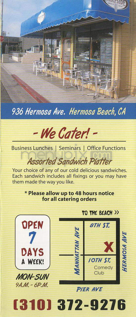 Surfside Sandwich Co - Hermosa Beach, CA menu_pic