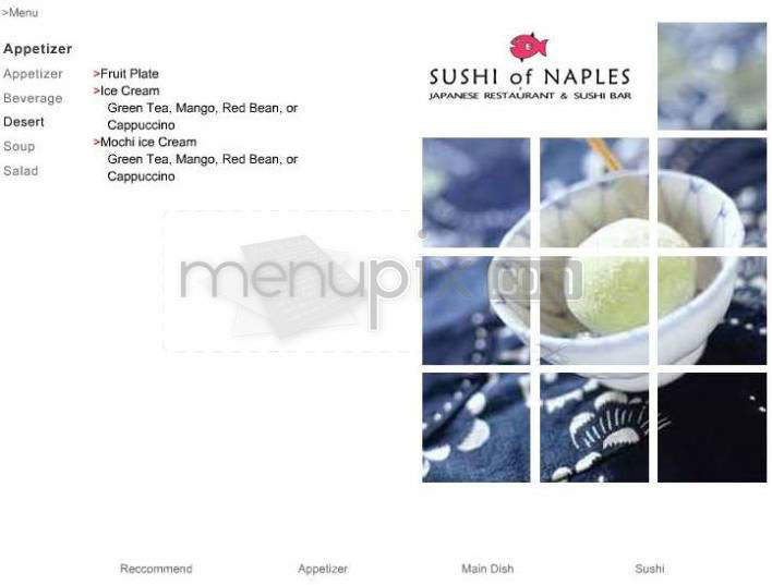 Sushi Of Naples - Pasadena, CA menu_pic