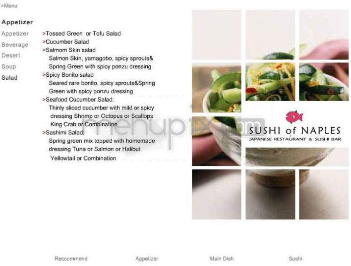 Sushi Of Naples - Pasadena, CA menu_pic