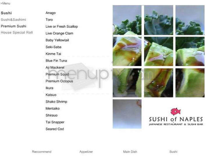 Sushi Of Naples - Pasadena, CA menu_pic
