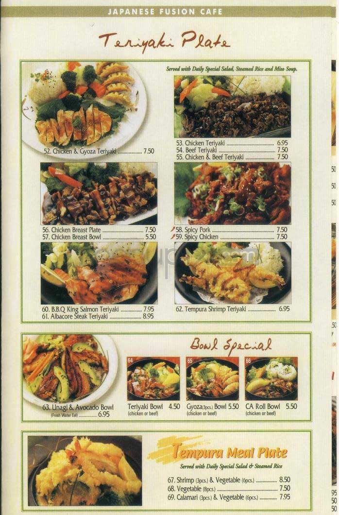 Sushi Q - Los Angeles, CA menu_pic