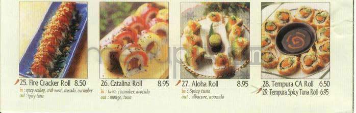 Sushi Q - Los Angeles, CA menu_pic