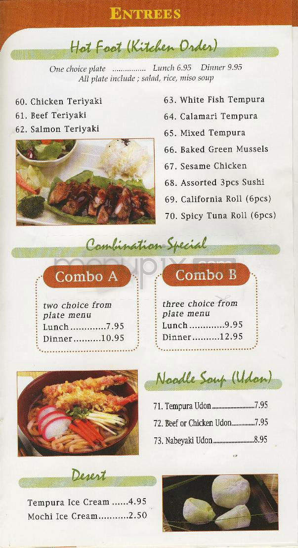 Sushi Ya - Pasadena, CA menu_pic