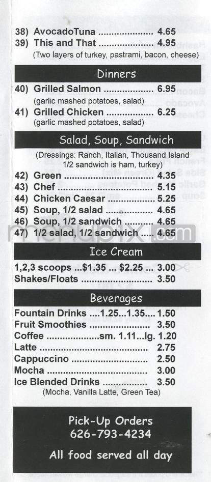 This and That Cafe - Pasadena, CA menu_pic