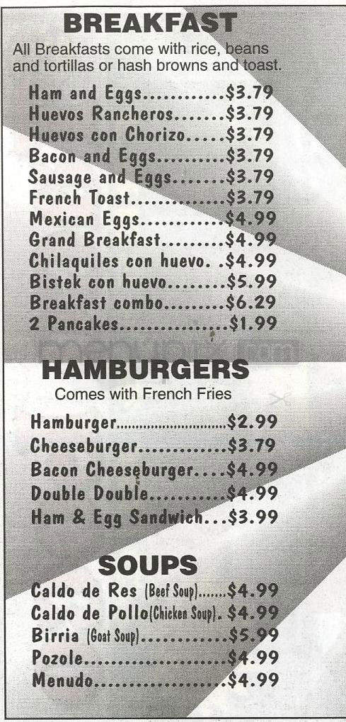 Taco Loco - North Hollywood, CA menu_pic
