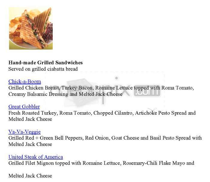 Tacone Wraps - Los Angeles, CA menu_pic