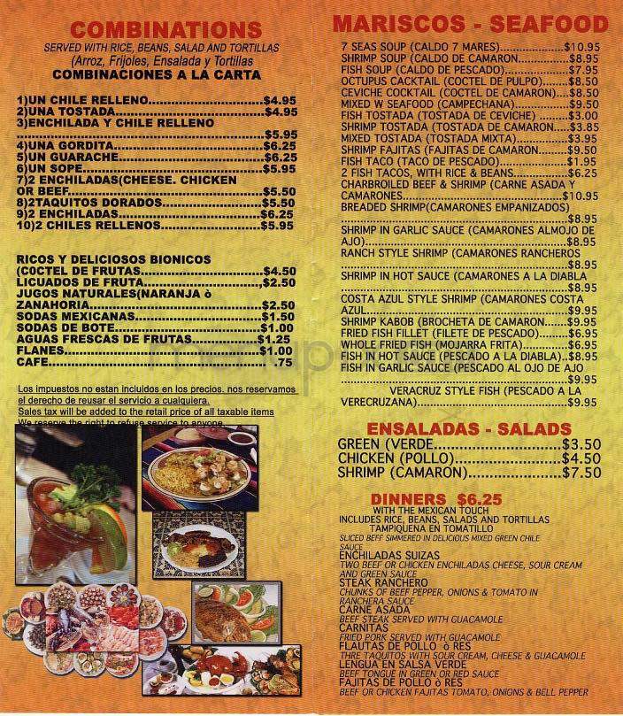 Tacos y Tortas Guadalajara - Los Angeles, CA menu_pic