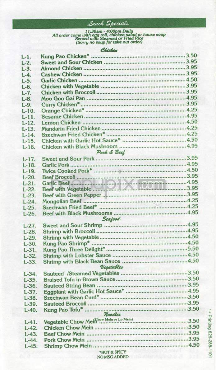 Taipan - Los Angeles, CA menu_pic
