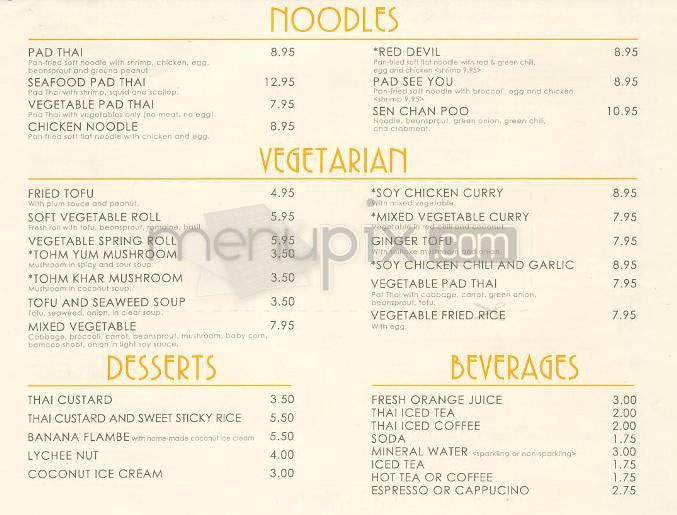 Talesai - West Hollywood, CA menu_pic