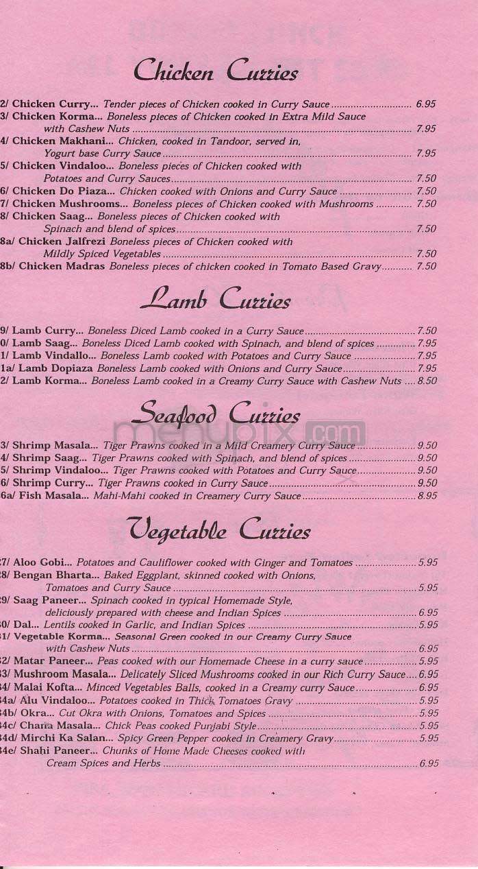 Tandoor-India - Santa Monica, CA menu_pic