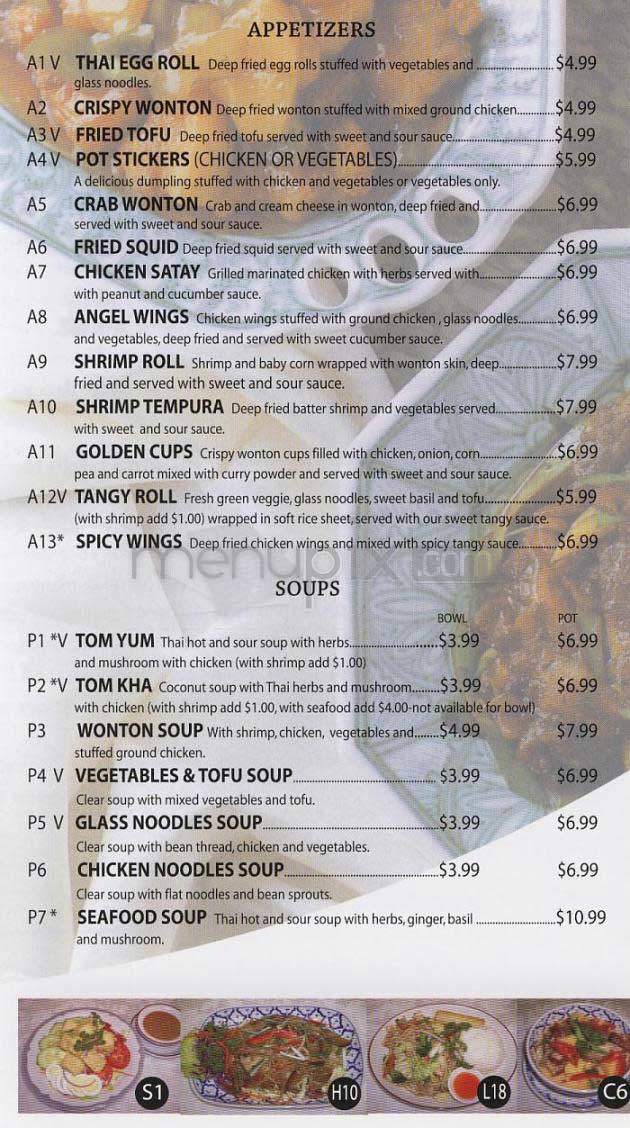 Tangy Thai - West Hollywood, CA menu_pic
