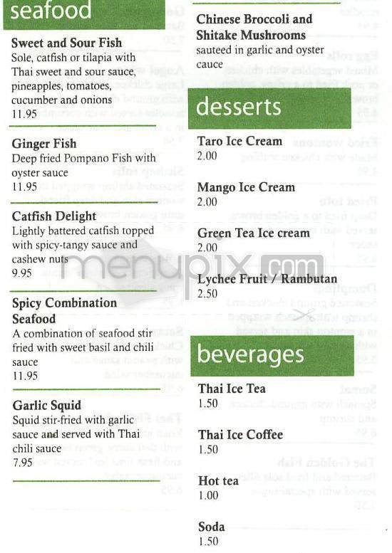 Tara Thai Cafe - Redondo Beach, CA menu_pic