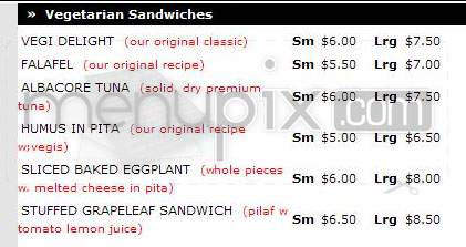 Tarzana Armenian Deli - Studio City, CA menu_pic