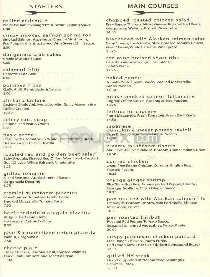 Taste on Melrose - West Hollywood, CA menu_pic