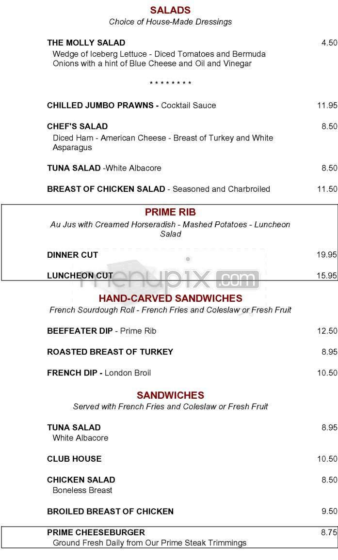 Taylor's Steakhouse - Los Angeles, CA menu_pic