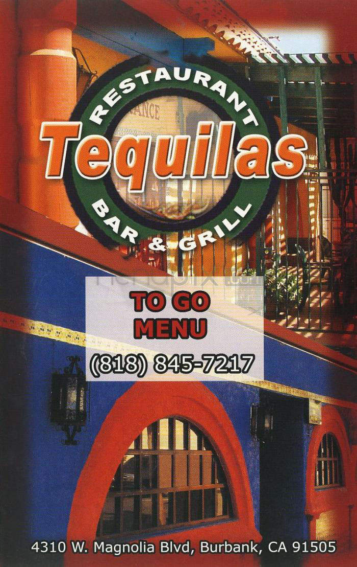 Tequilas Bar & Grill - Burbank, CA menu_pic