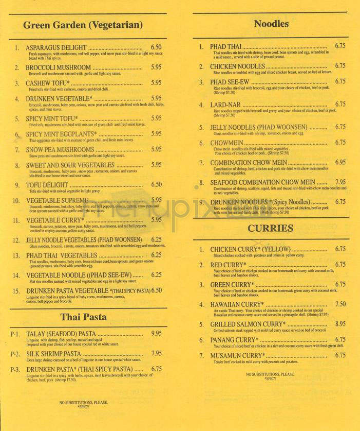 Thai Original BBQ - Culver City, CA menu_pic