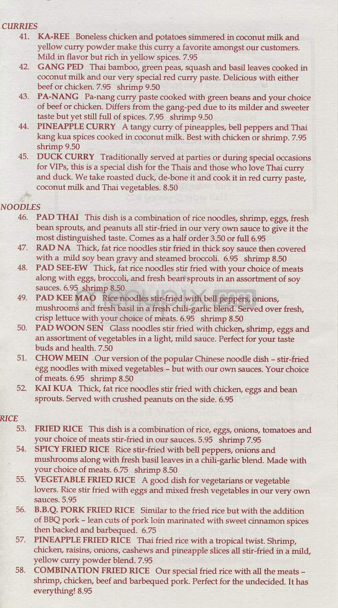 Thai 'N I - Encino, CA menu_pic