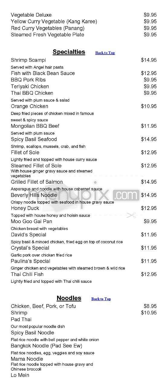 Melanee Thai - Los Angeles, CA menu_pic