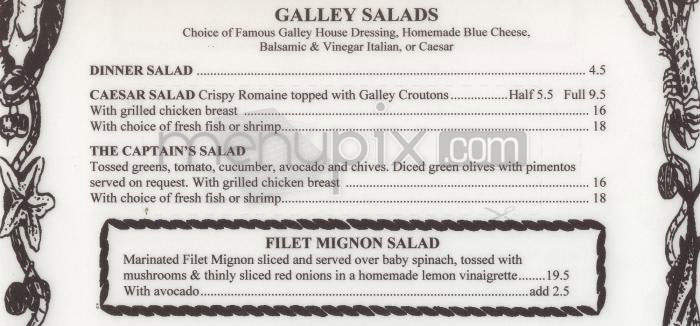 The Galley - Tacoma, WA menu_pic