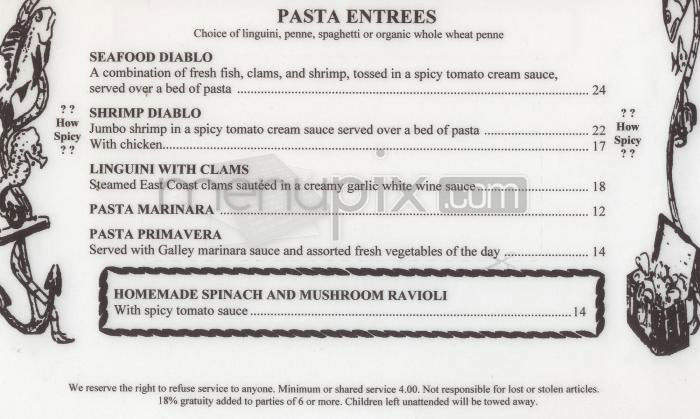 The Galley - Tacoma, WA menu_pic