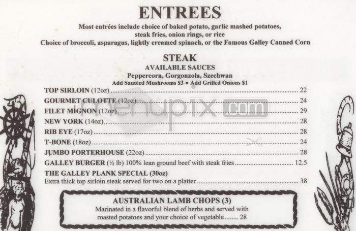 The Galley - Tacoma, WA menu_pic