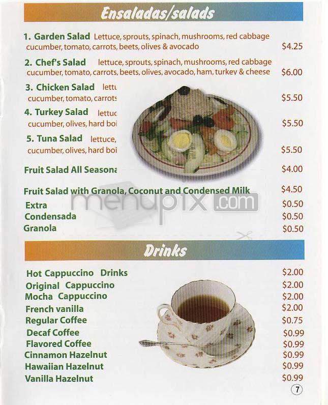 The Garden Juice Bar - Los Angeles, CA menu_pic