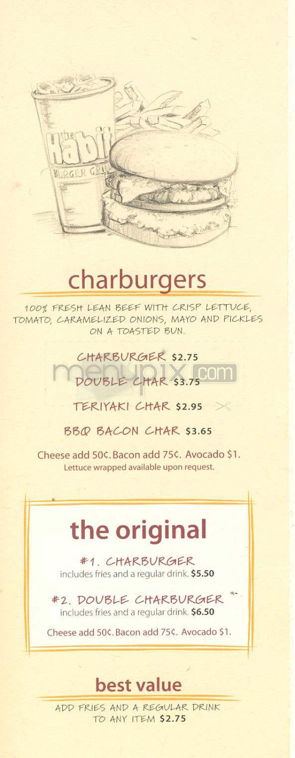 /380231978/The-Habit-Burger-Grill-Menu-Walnut-Creek-CA - Walnut Creek, CA
