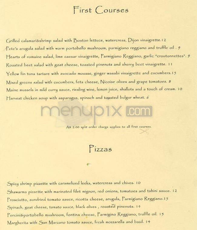 The Harvest - Los Angeles, CA menu_pic