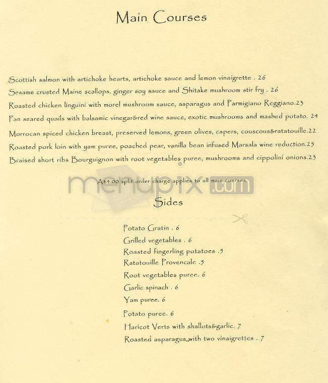 The Harvest - Los Angeles, CA menu_pic