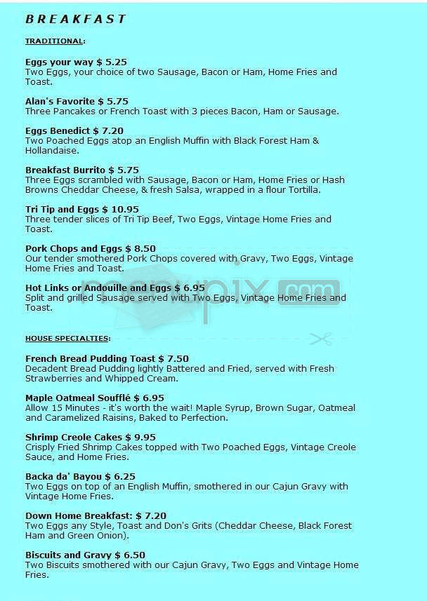 The Spot - Pasadena, CA menu_pic