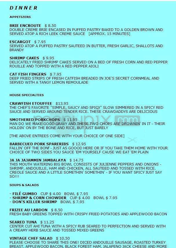 The Spot - Pasadena, CA menu_pic