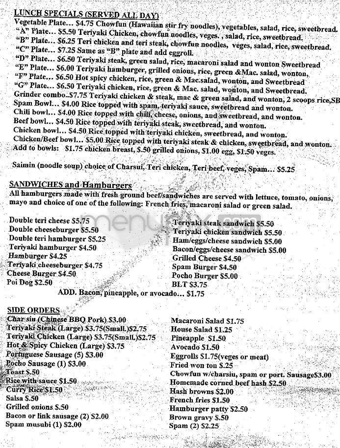 The Beach Hut - Hermosa Beach, CA menu_pic
