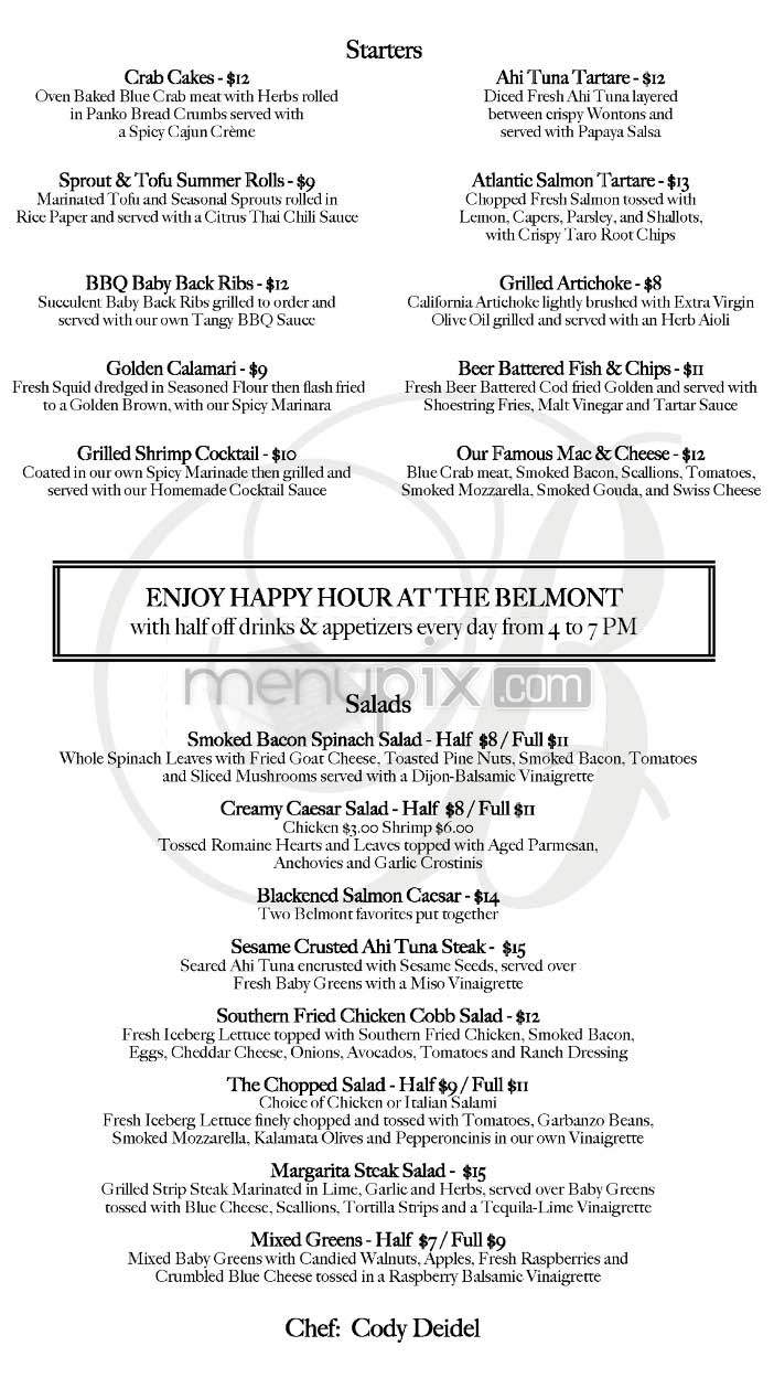 Belmont - West Hollywood, CA menu_pic