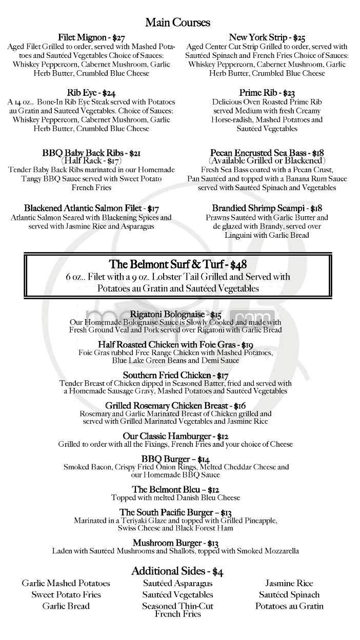 Belmont - West Hollywood, CA menu_pic