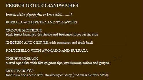 The Crepe Vine Bistro - Pasadena, CA menu_pic
