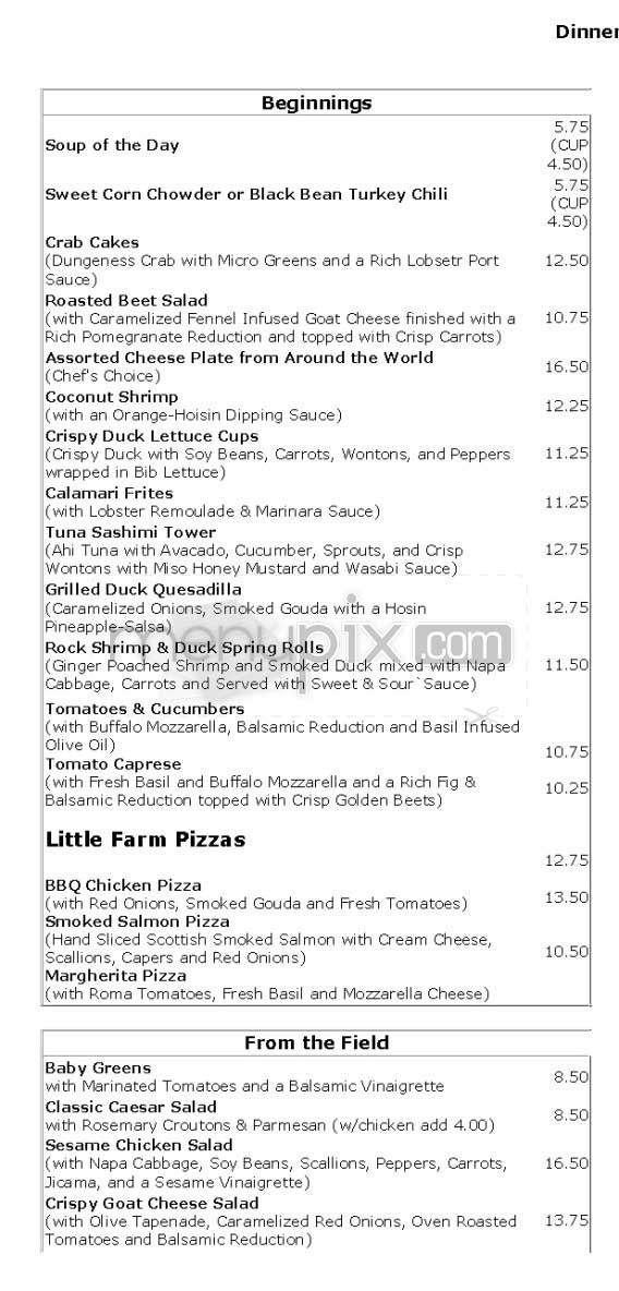 Farm Of Beverly Hills - Beverly Hills, CA menu_pic
