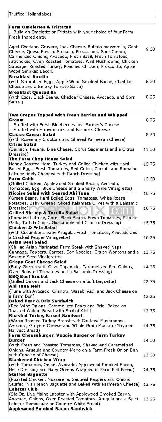 Farm Of Beverly Hills - Beverly Hills, CA menu_pic